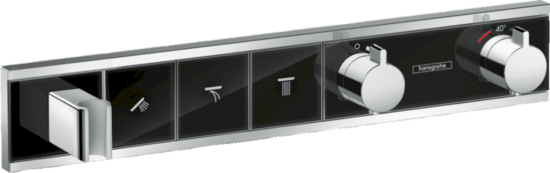 Sprchová baterie Hansgrohe Rainselect bez podomítkového tělesa černá/chrom 15356600