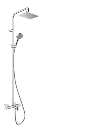 Sprchový systém Hansgrohe Vernis Shape na stěnu s termostatickou baterií chrom 26098000